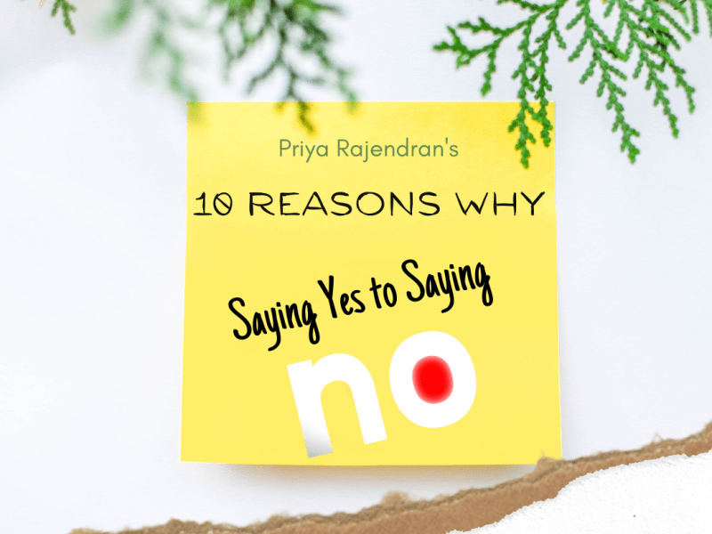 Saying Yes to Saying&nbsp;NO